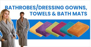 Bathrobes / Dressing Gowns, Towels & Bath Mats